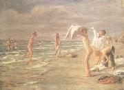 Max Liebermann Bathing Youths (nn02) France oil painting reproduction